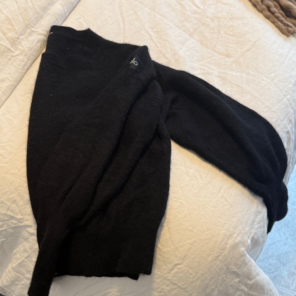 ALO Yoga Black Cardigan Sweater